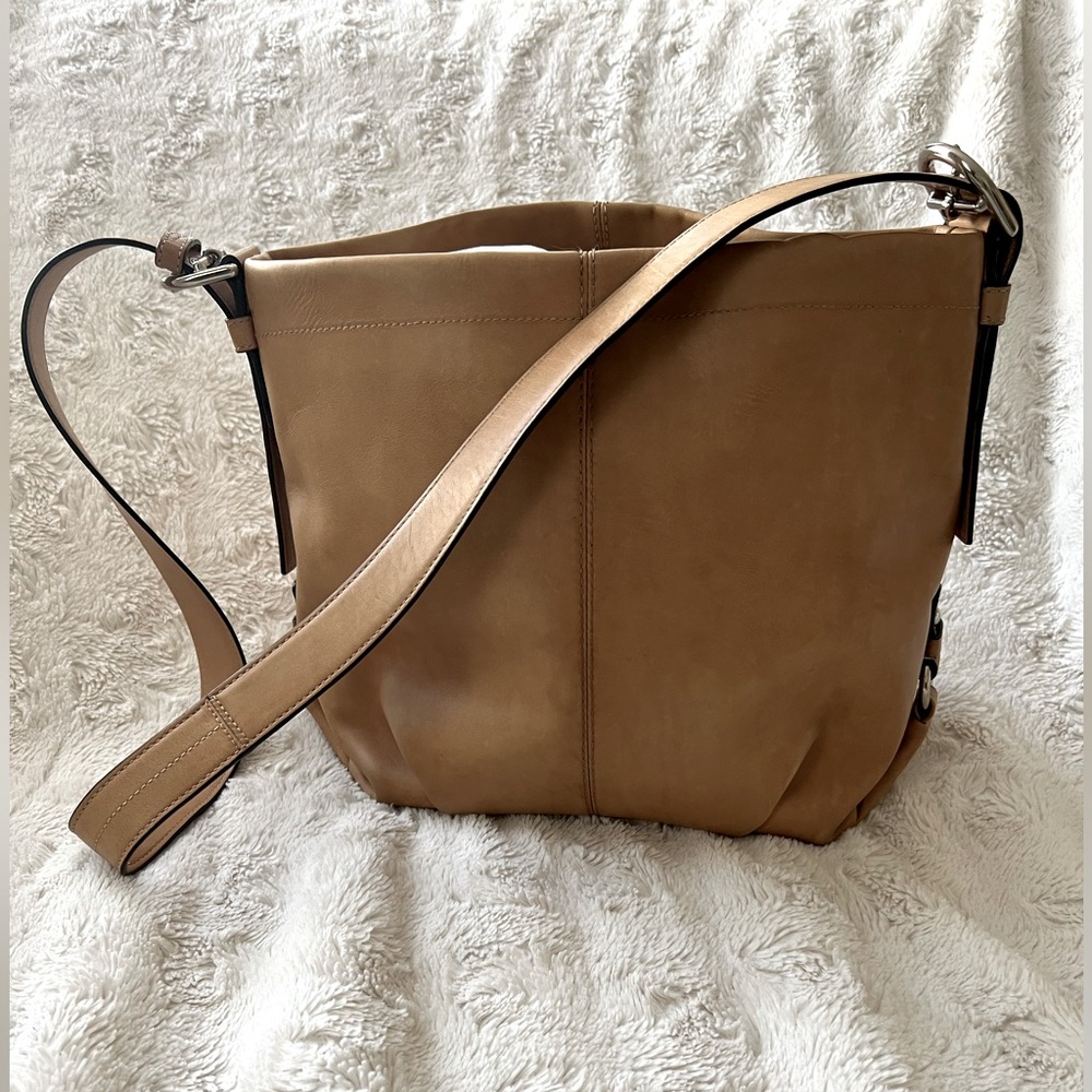 Vintage Coach Leather duffle convertible shoulder bag/crossbody